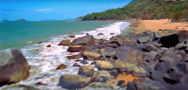 Rocks on a beach near Cairns